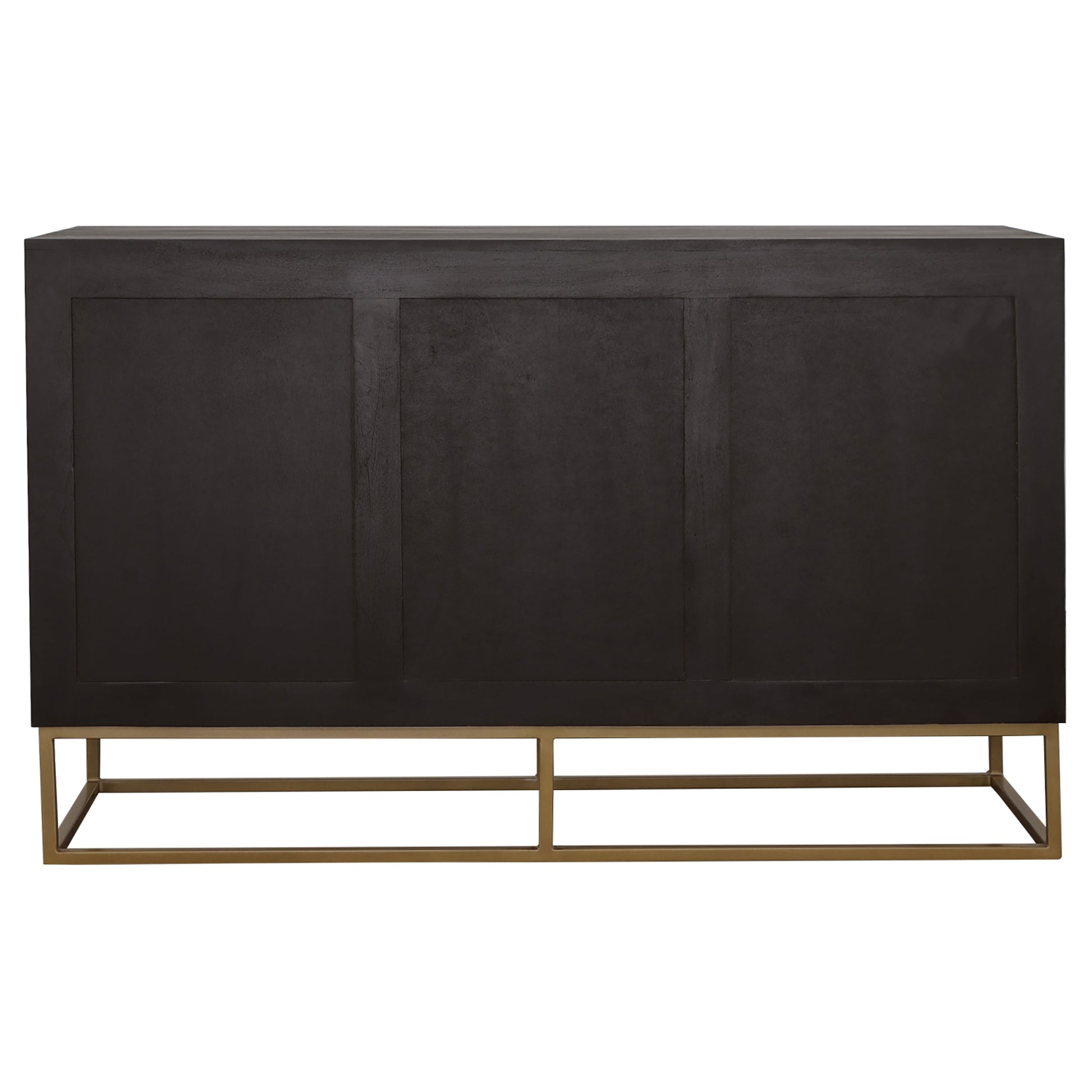 Zara 2-door 57-inch Wood Accent Storage Cabinet Black Walnut