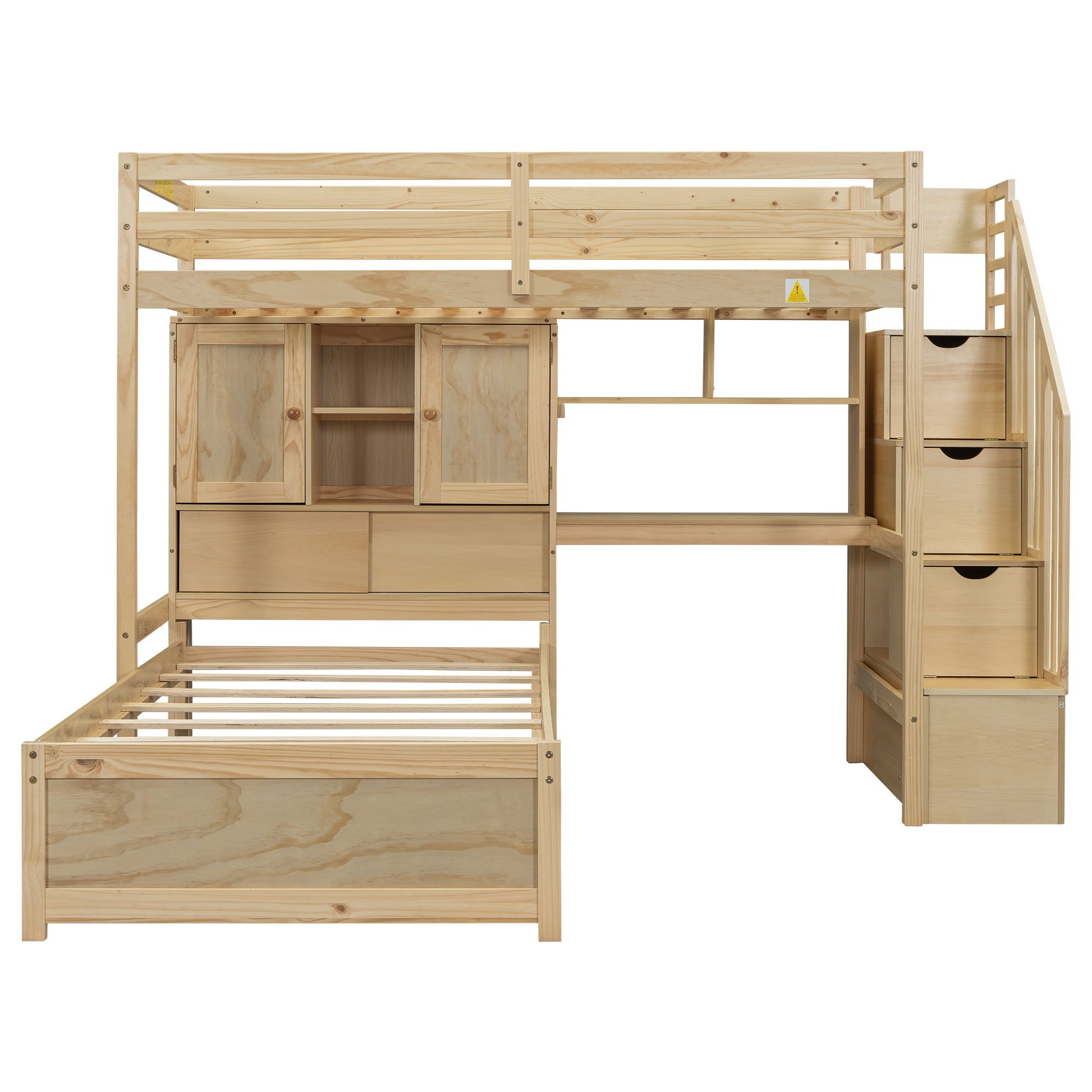 Loft Bed With Built In Desk And Staircase - The Sleep Loft - Online Mattress Showroom NYC