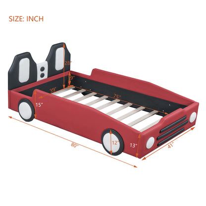 High Quality Race Car Shaped Platform Bed & Wheels - The Sleep Loft - Online Mattress Showroom NYC