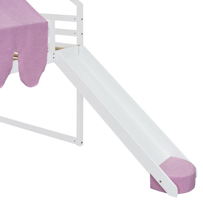 Loft Bed With House Shaped Frame And Tent - The Sleep Loft - Online Mattress Showroom NYC