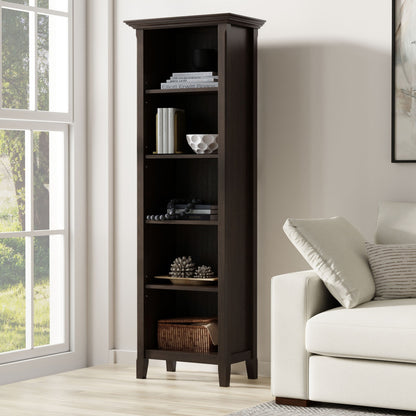 Amherst - 5 Shelf Bookcase, Handcrafted - The Sleep Loft - Online Mattress Showroom NYC