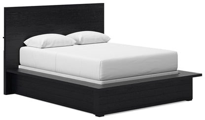 Londer - Queen Panel Bed - Black - The Sleep Loft - Online Mattress Showroom NYC