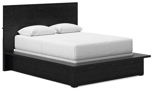 Londer - Queen Panel Bed - Black - The Sleep Loft - Online Mattress Showroom NYC