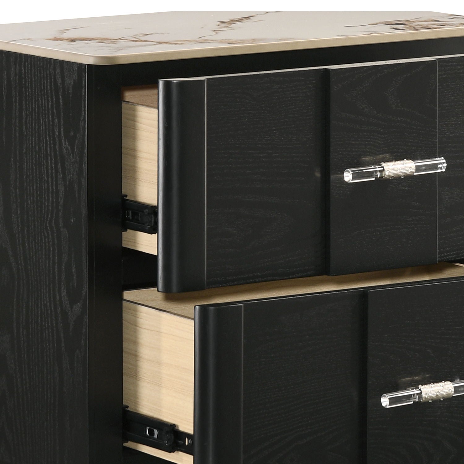 Opel - Nightstand - Black - The Sleep Loft - Online Mattress Showroom NYC