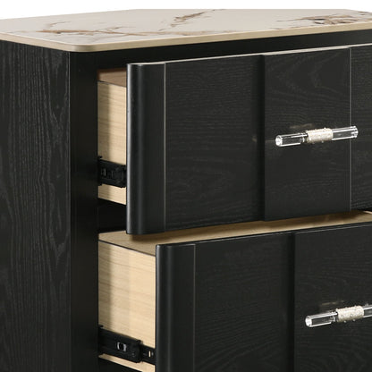 Opel - Nightstand - Black - The Sleep Loft - Online Mattress Showroom NYC