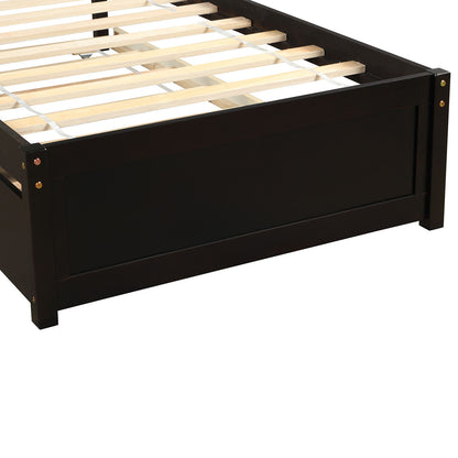 Platform Bed Wood Bed Frame With Trundle - The Sleep Loft - Online Mattress Showroom NYC