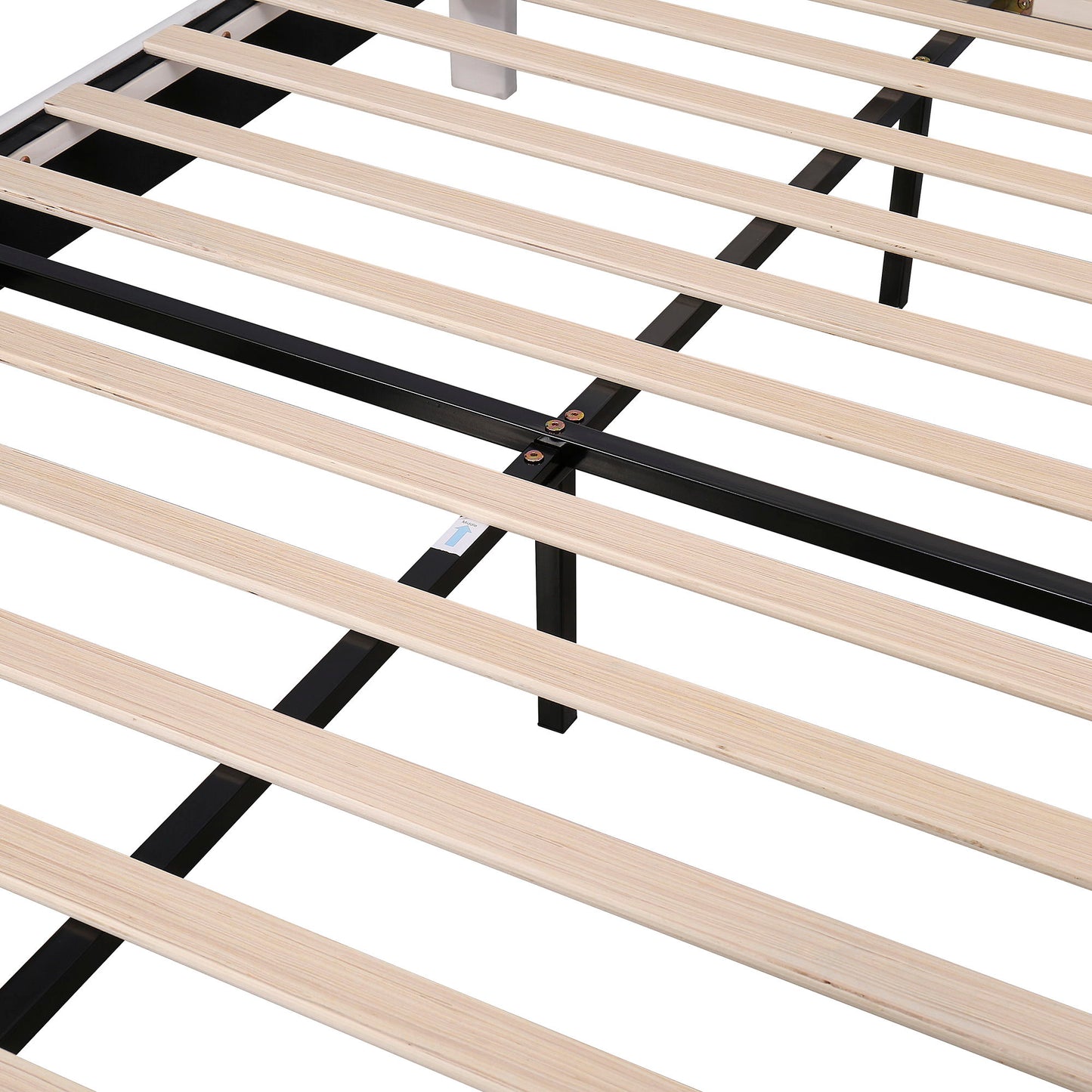 Upholstered Platform Bed With Flower Pattern Velvet Headboard - The Sleep Loft - Online Mattress Showroom NYC