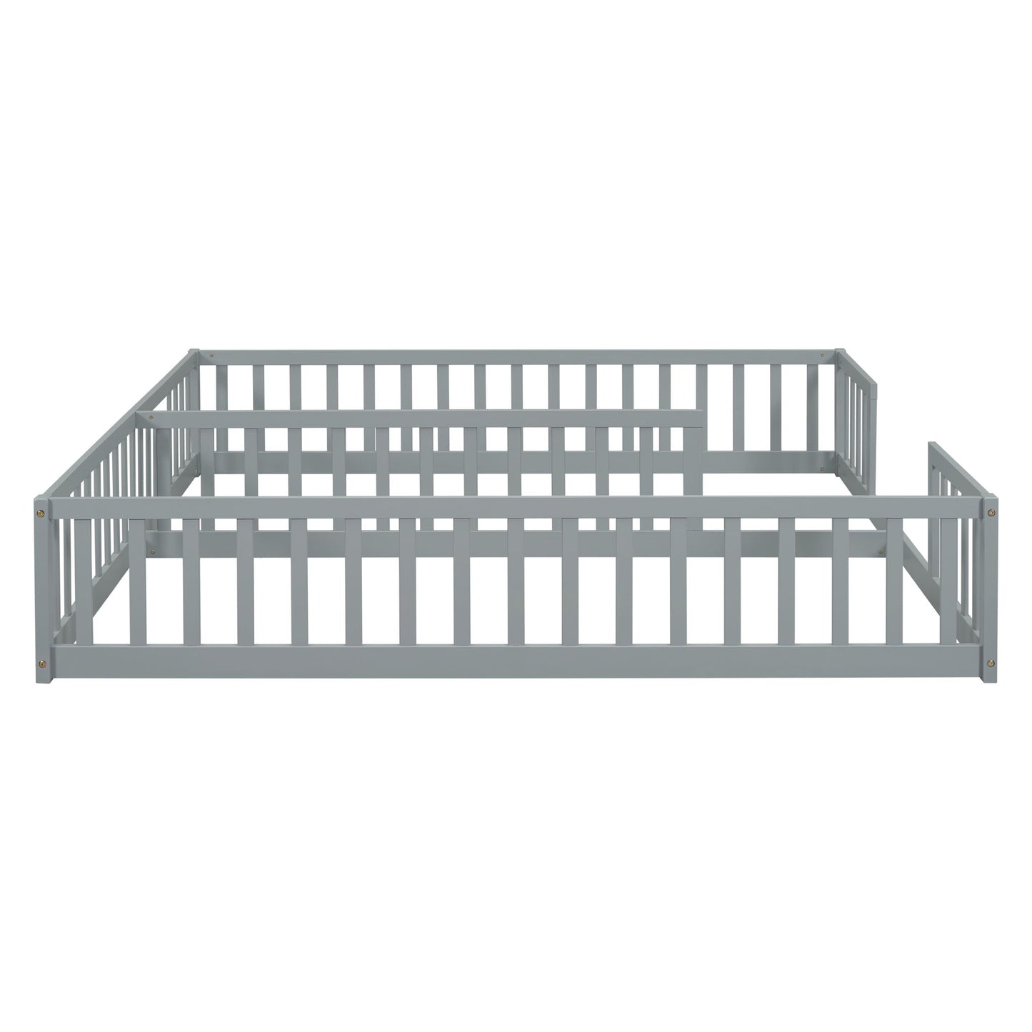 Double Floor Bed With Fence, Guardrails, Without Door - The Sleep Loft - Online Mattress Showroom NYC