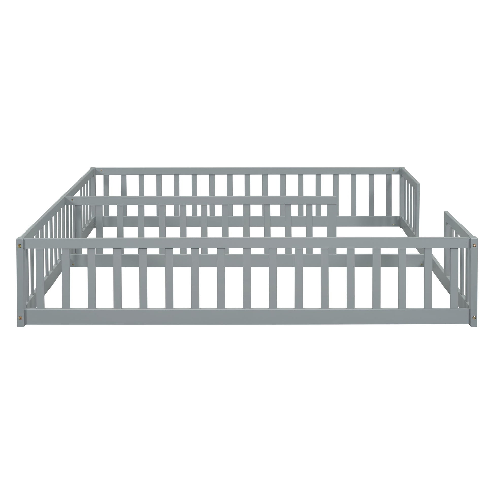 Double Floor Bed With Fence, Guardrails, Without Door - The Sleep Loft - Online Mattress Showroom NYC