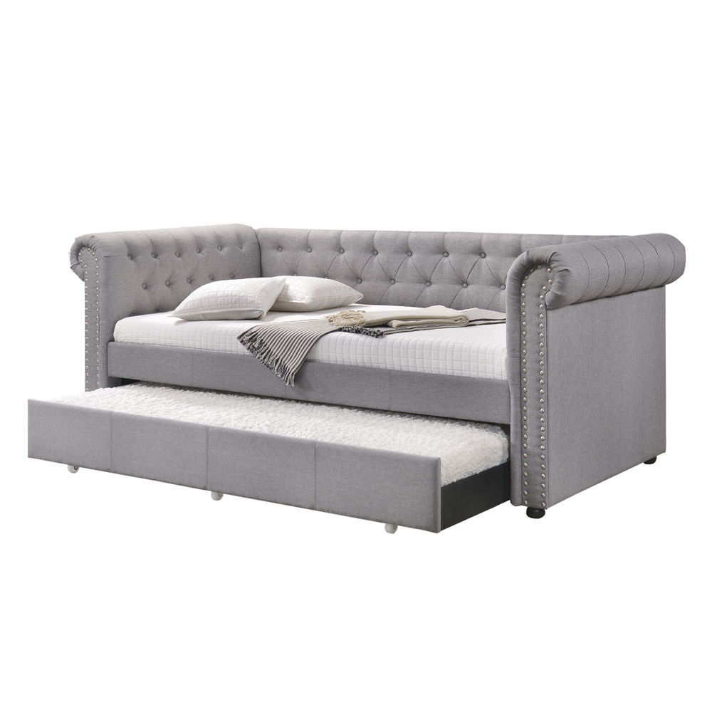 Justice - Twin Daybed With Trundle - Smoke Gray - The Sleep Loft - Online Mattress Showroom NYC