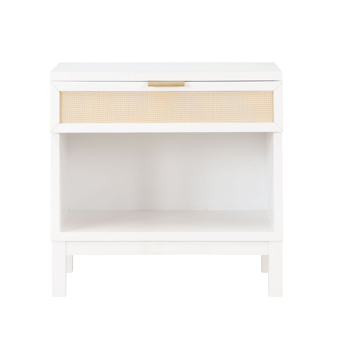 Blake - 1 Drawer Nightstand - White - The Sleep Loft - Online Mattress Showroom NYC