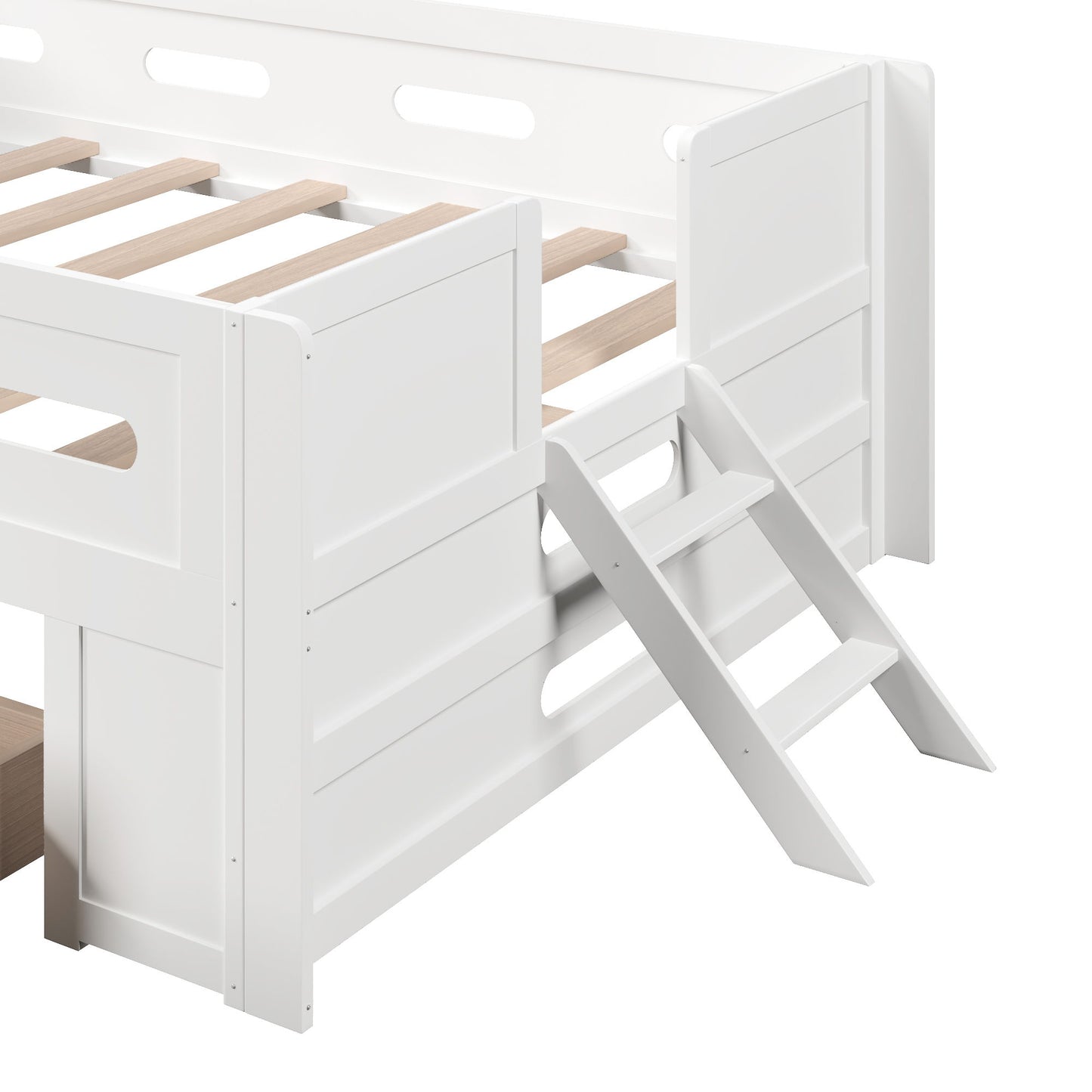 Platform Bed With Guardrail And Drawer - The Sleep Loft - Online Mattress Showroom NYC