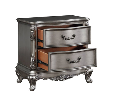 Ariadne - Nightstand - Antique Silver - The Sleep Loft - Online Mattress Showroom NYC