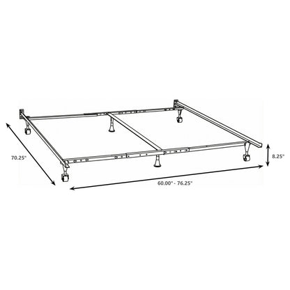 Kerns Queen or Eastern King or Cal King Bed Frame Black