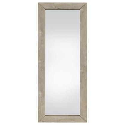 Cadence Tempered Glass Full Length Mirror Grey Washed Oak
