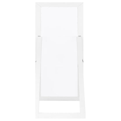 Cadence Tempered Glass Full Length Mirror White High Gloss