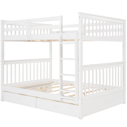 Bunk Bed With Ladders And 2 Storage Drawers - The Sleep Loft - Online Mattress Showroom NYC