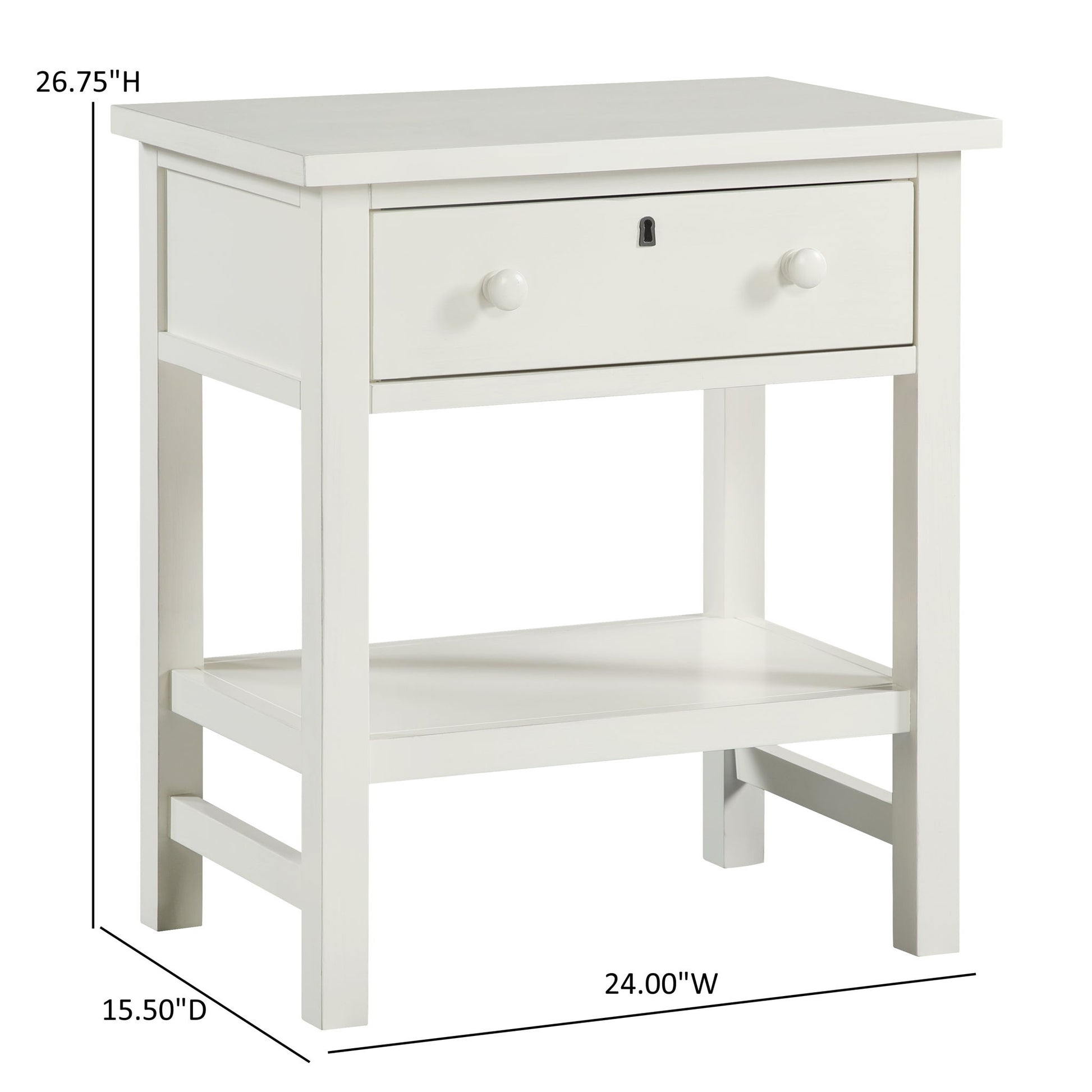 Finley - 1 Drawer Storage Nightstand - The Sleep Loft - Online Mattress Showroom NYC