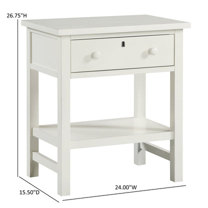 Finley - 1 Drawer Storage Nightstand - The Sleep Loft - Online Mattress Showroom NYC