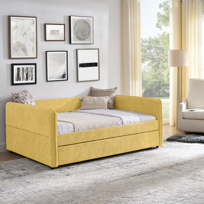 Upholstered Daybed With Pop Up Trundle - The Sleep Loft - Online Mattress Showroom NYC