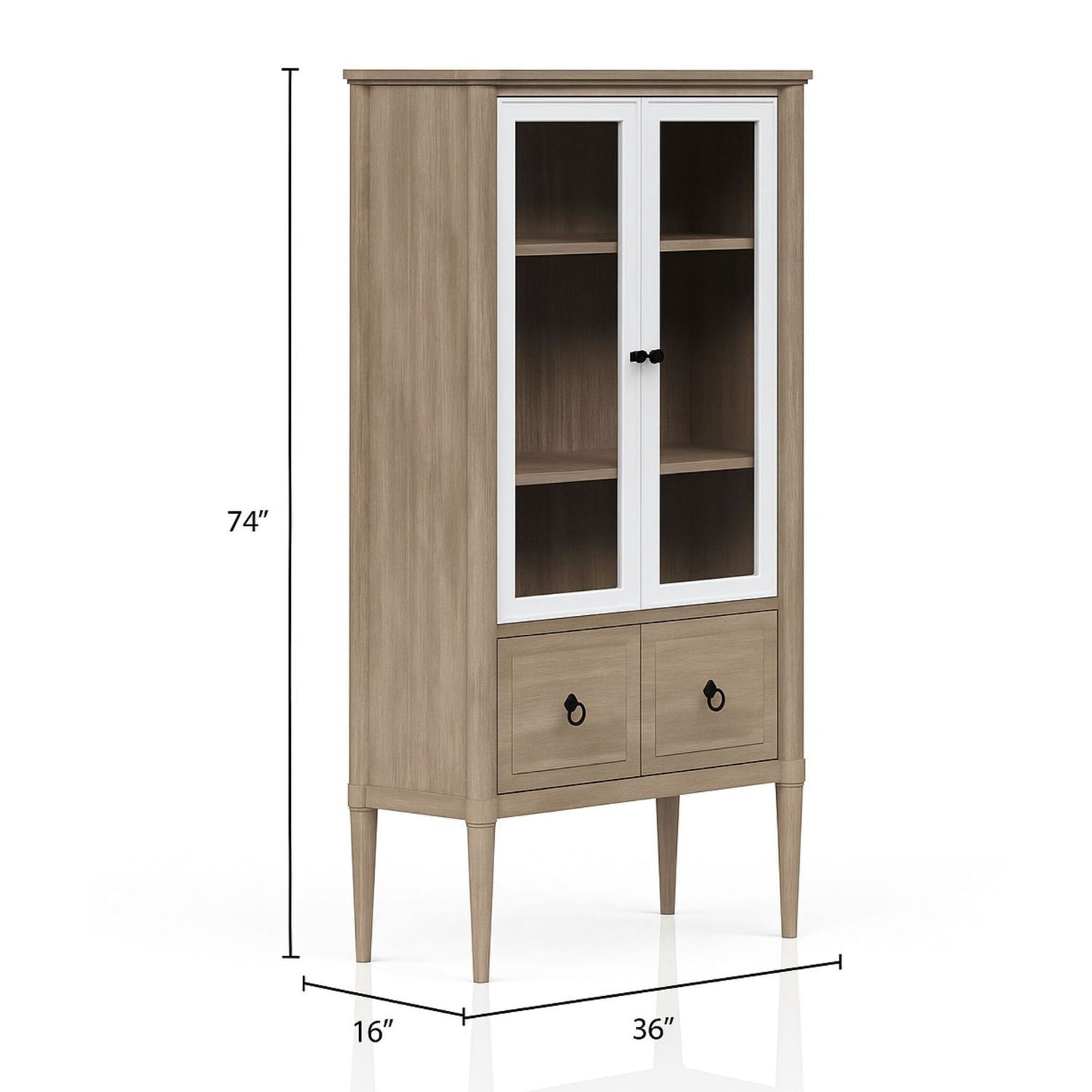 Display Bookcase Colored - Sand - The Sleep Loft - Online Mattress Showroom NYC