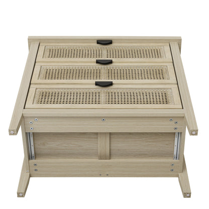 3 Drawer Cabinet, Suitable For Bedroom - Natural