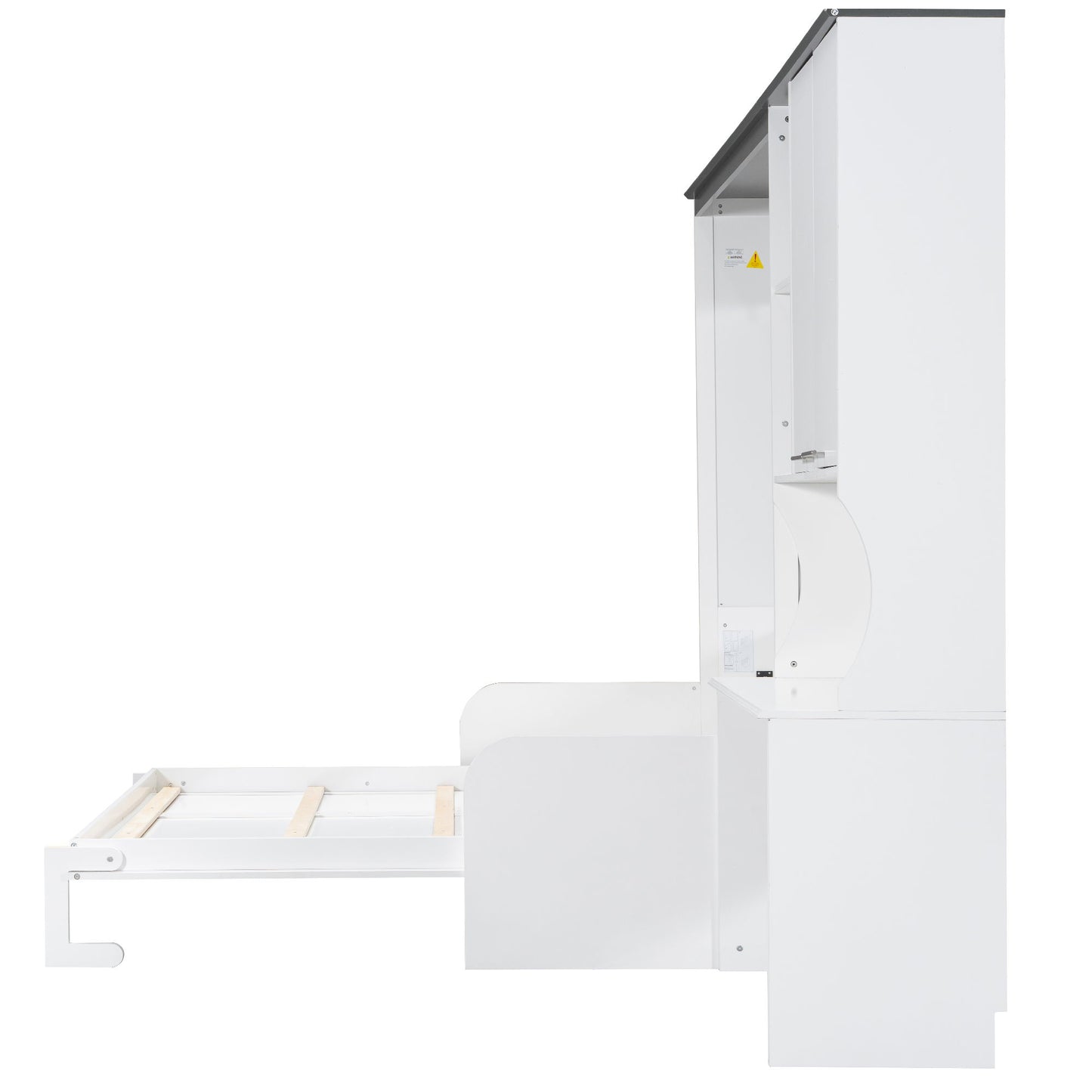 Multi Functional Murphy Bed With Sofa, Desk, And Storage Cabinet, Queen Size - White - The Sleep Loft - Online Mattress Showroom NYC