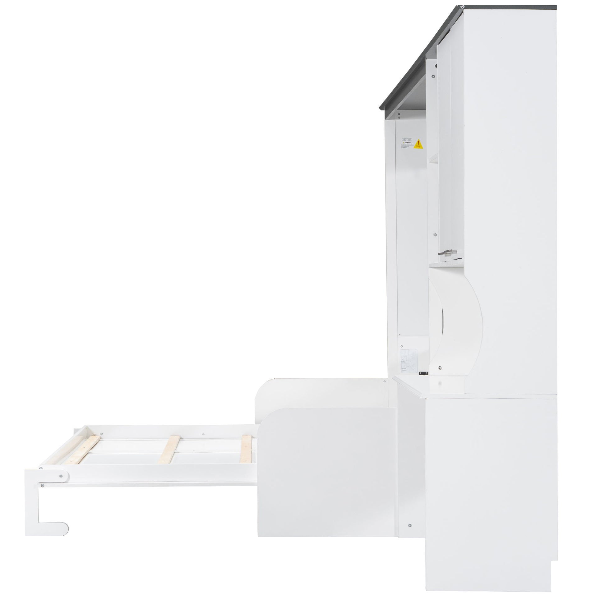 Multi Functional Murphy Bed With Sofa, Desk, And Storage Cabinet, Queen Size - White - The Sleep Loft - Online Mattress Showroom NYC