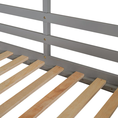 Bunk Bed Wood Bed & Roof, Window, Guardrail, Ladder - The Sleep Loft - Online Mattress Showroom NYC
