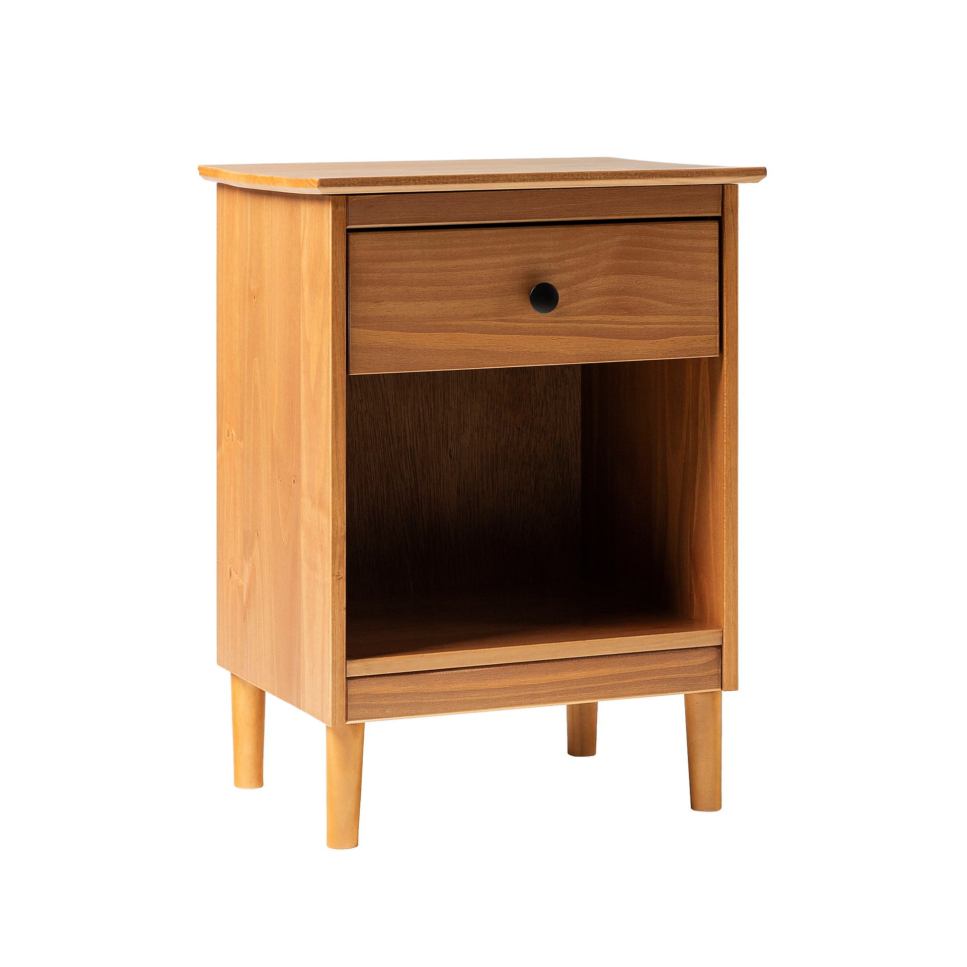 Classic 1 Drawer Nightstand With Cubby - The Sleep Loft - Online Mattress Showroom NYC