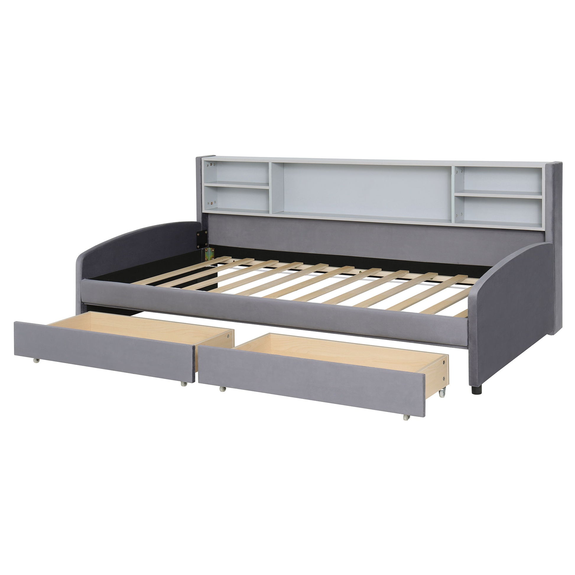 Luxurious Upholstered Platform Bed With Storage Drawers - The Sleep Loft - Online Mattress Showroom NYC