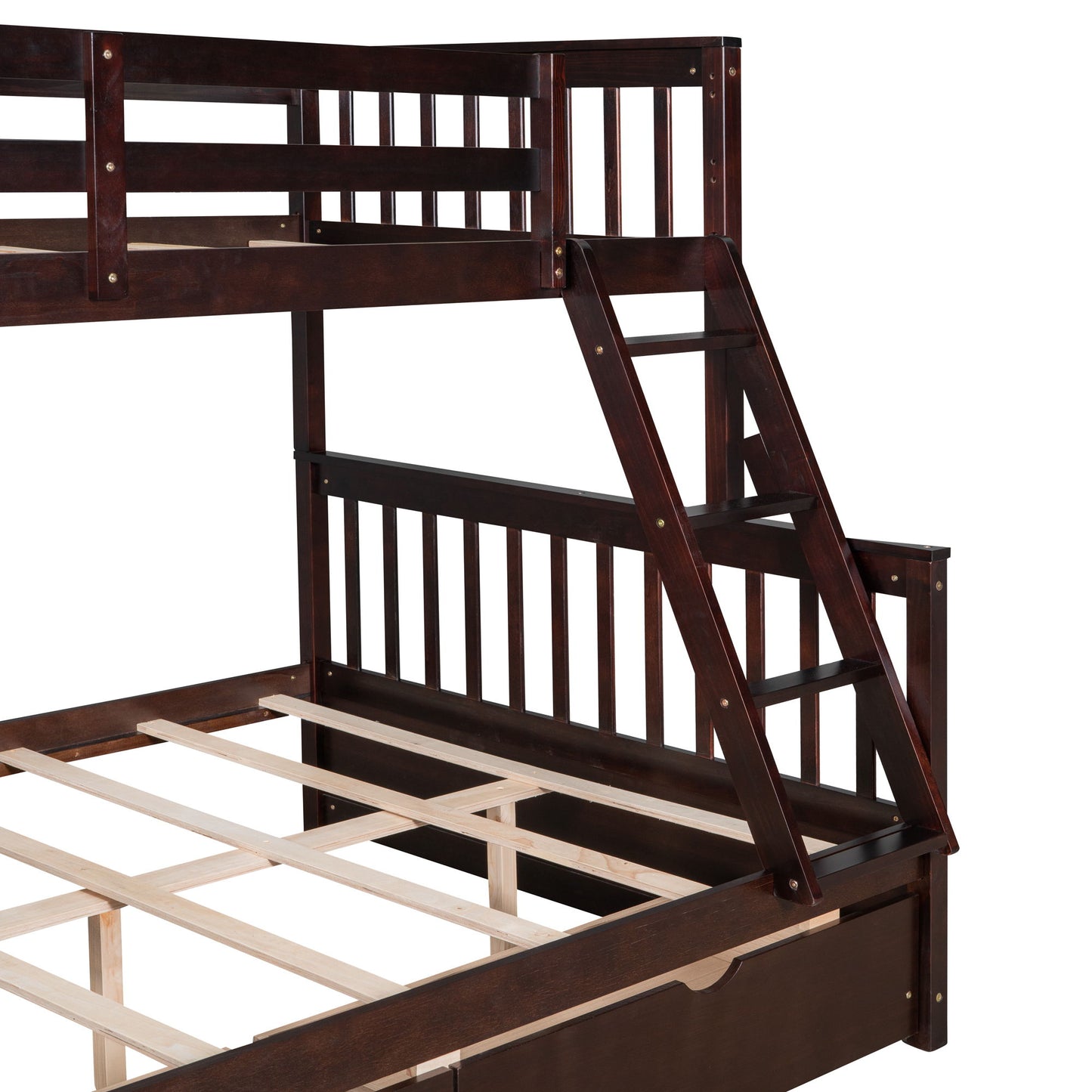 Bunk Bed With Ladders And 2 Storage Drawers - The Sleep Loft - Online Mattress Showroom NYC