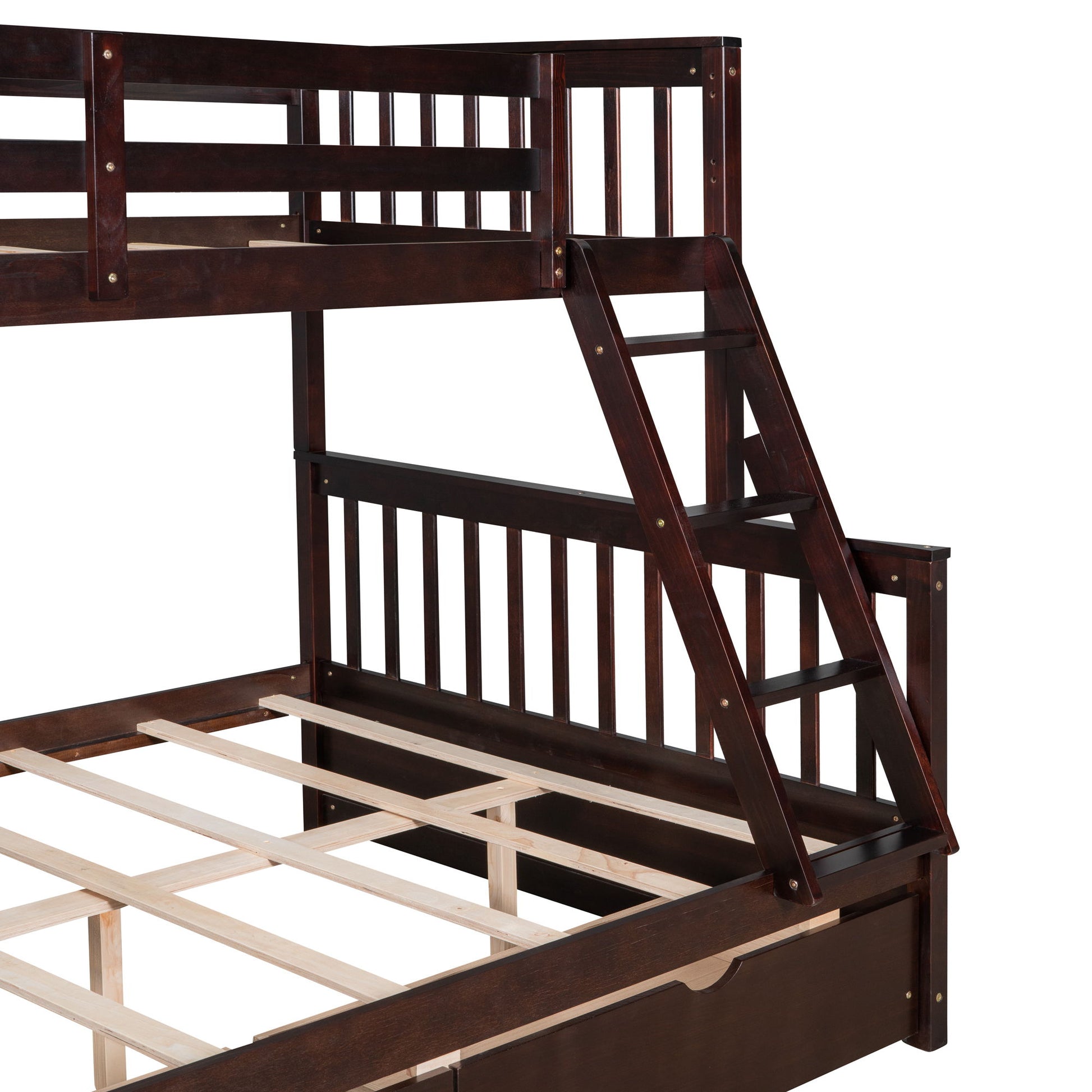 Bunk Bed With Ladders And 2 Storage Drawers - The Sleep Loft - Online Mattress Showroom NYC