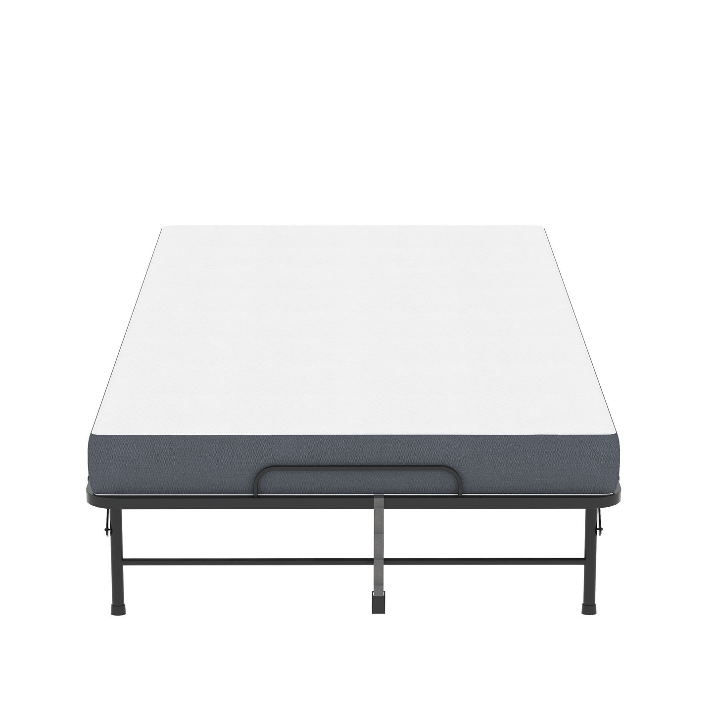 Twin Wide Folding Bed For Tall People, Extra Long & Wide Rollaway With Memory Foam, Heavy-Duty - Black - The Sleep Loft - Online Mattress Showroom NYC
