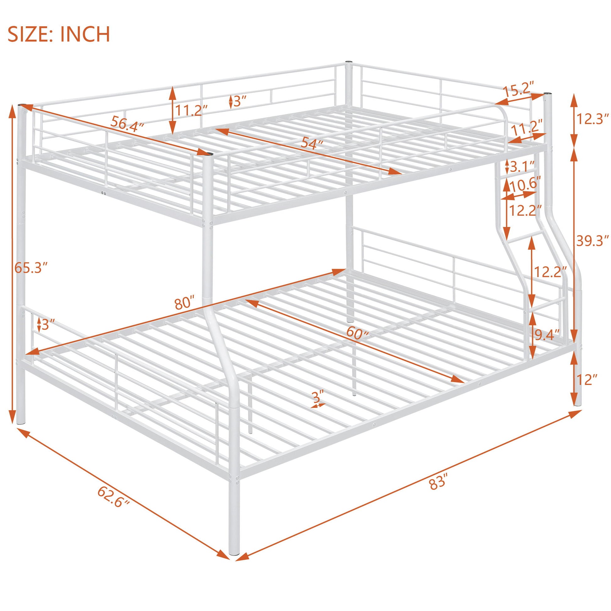 Steel Construction Bunk Bed - The Sleep Loft - Online Mattress Showroom NYC