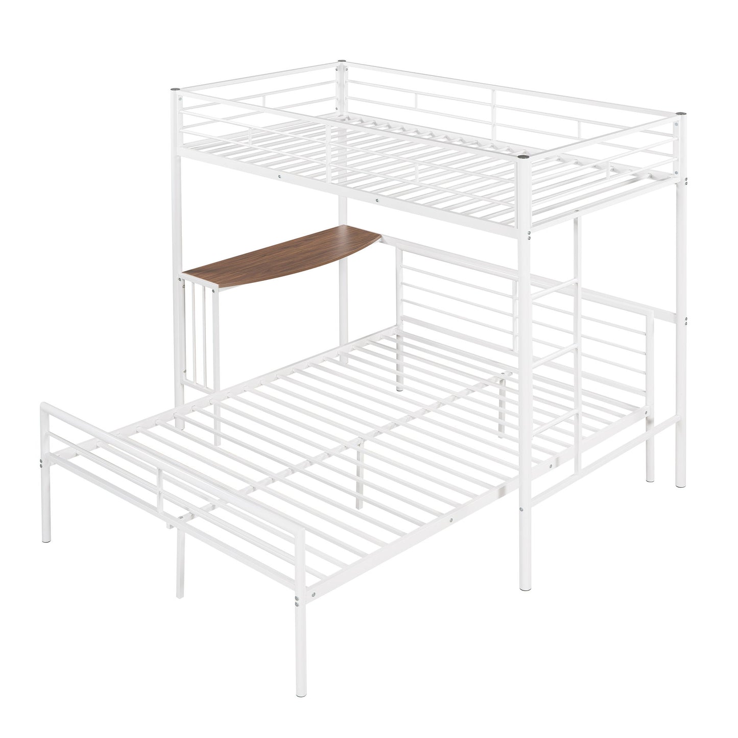 Bunk Bed With Desk, Ladder And Quality Slats For Bedroom - The Sleep Loft - Online Mattress Showroom NYC