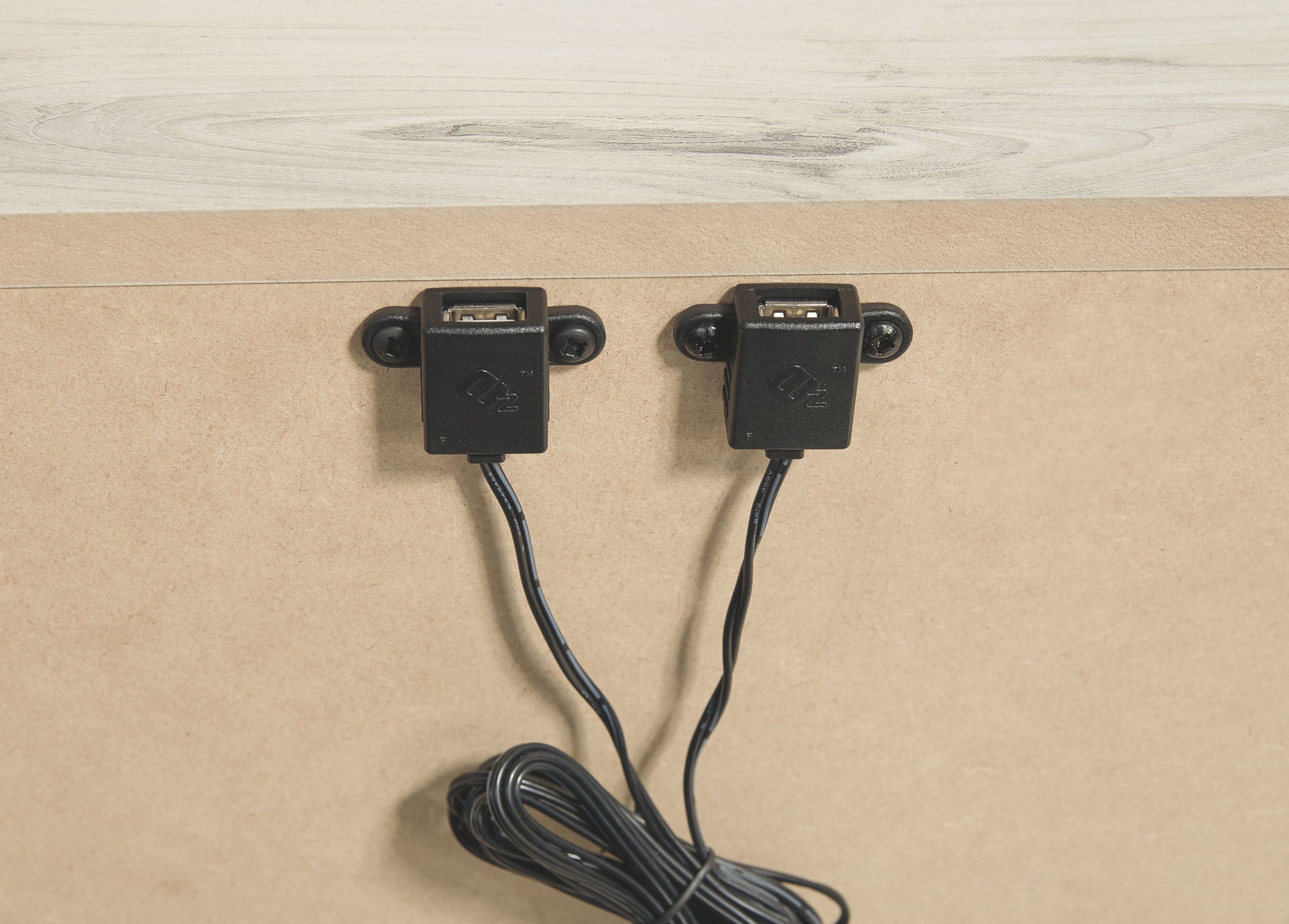 Cambeck - Two Drawer Night Stand - Whitewash - The Sleep Loft - Online Mattress Showroom NYC