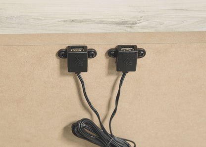 Cambeck - Two Drawer Night Stand - Whitewash - The Sleep Loft - Online Mattress Showroom NYC