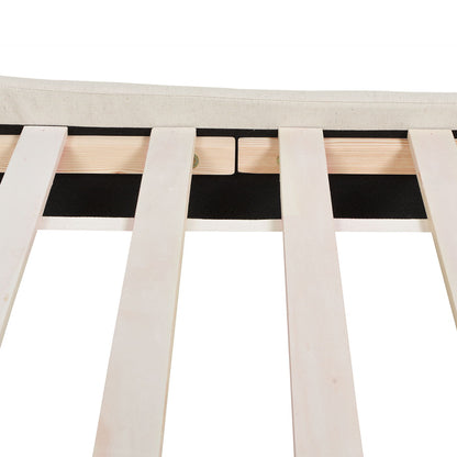 Aspen - King Vertical Tufted Headboard Platform Bed Set - Light Beige - The Sleep Loft - Online Mattress Showroom NYC