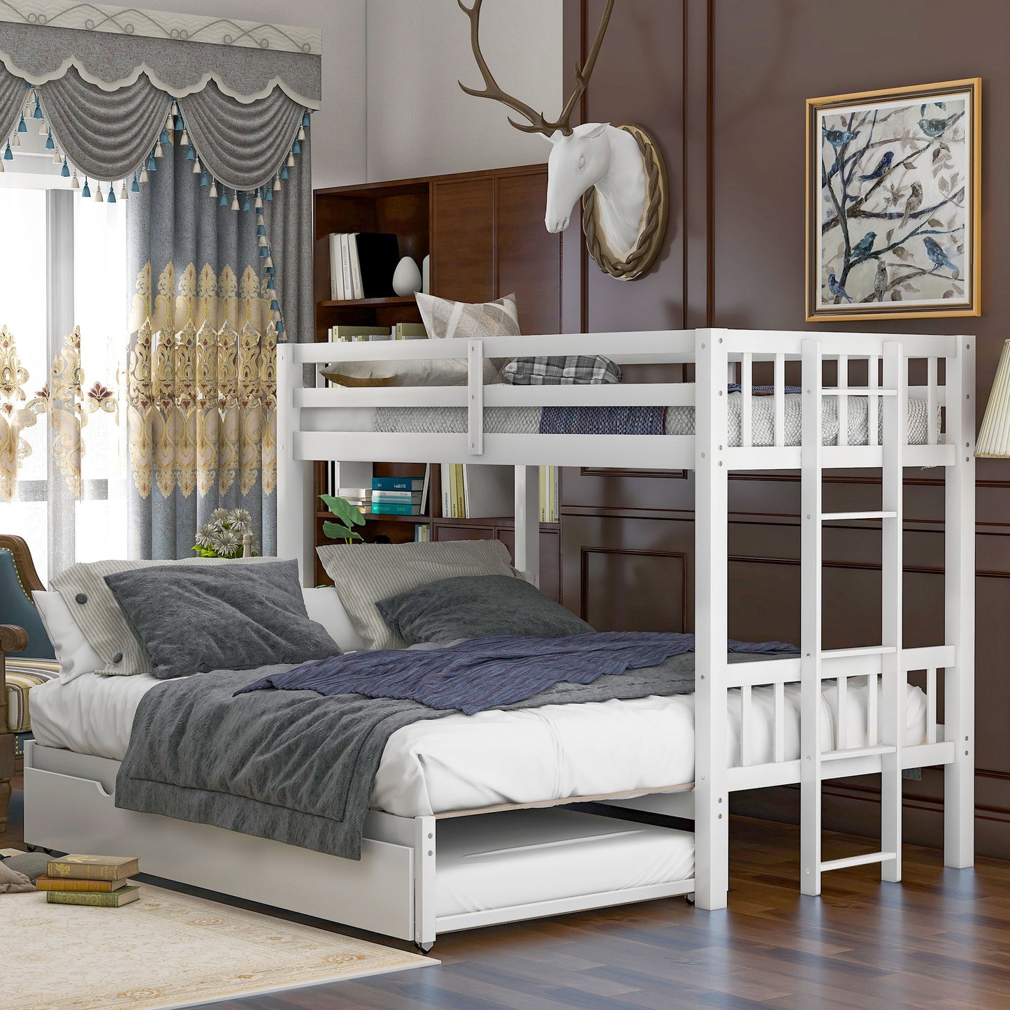 Smooth Mobility Bunk Bed With Trundle - The Sleep Loft - Online Mattress Showroom NYC
