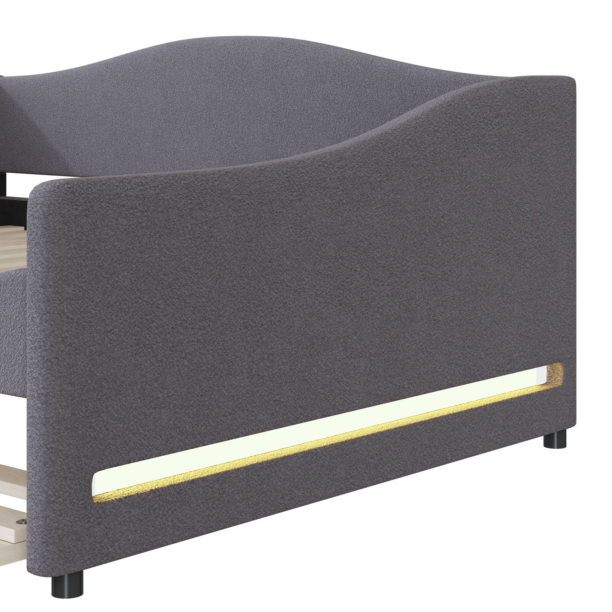 Upholstered Daybed With Light And Trundle - The Sleep Loft - Online Mattress Showroom NYC