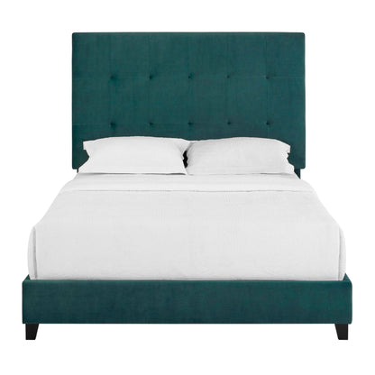 Tufted Upholstered Headboard Platform Bed