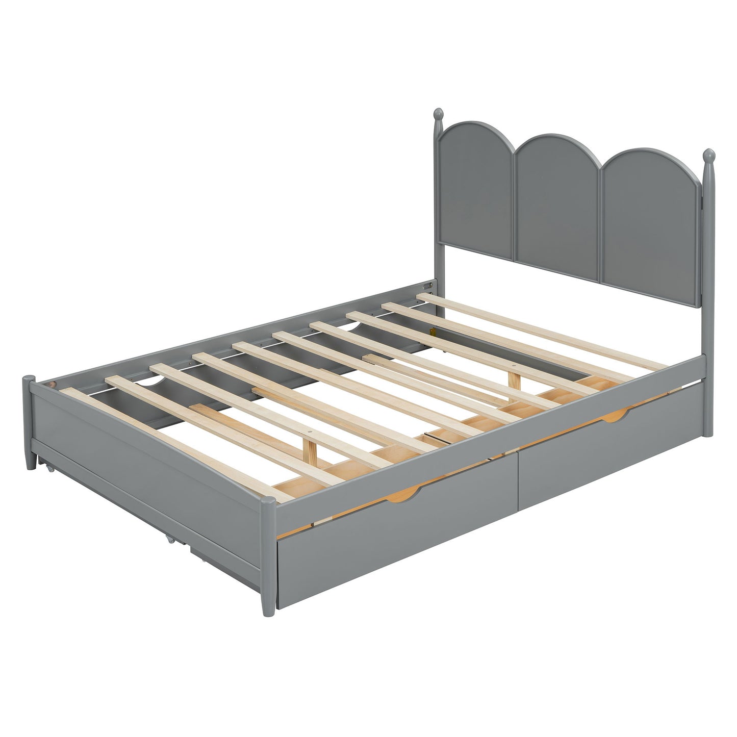 Platform Bed With With 2 Big Drawers And Trundle - The Sleep Loft - Online Mattress Showroom NYC