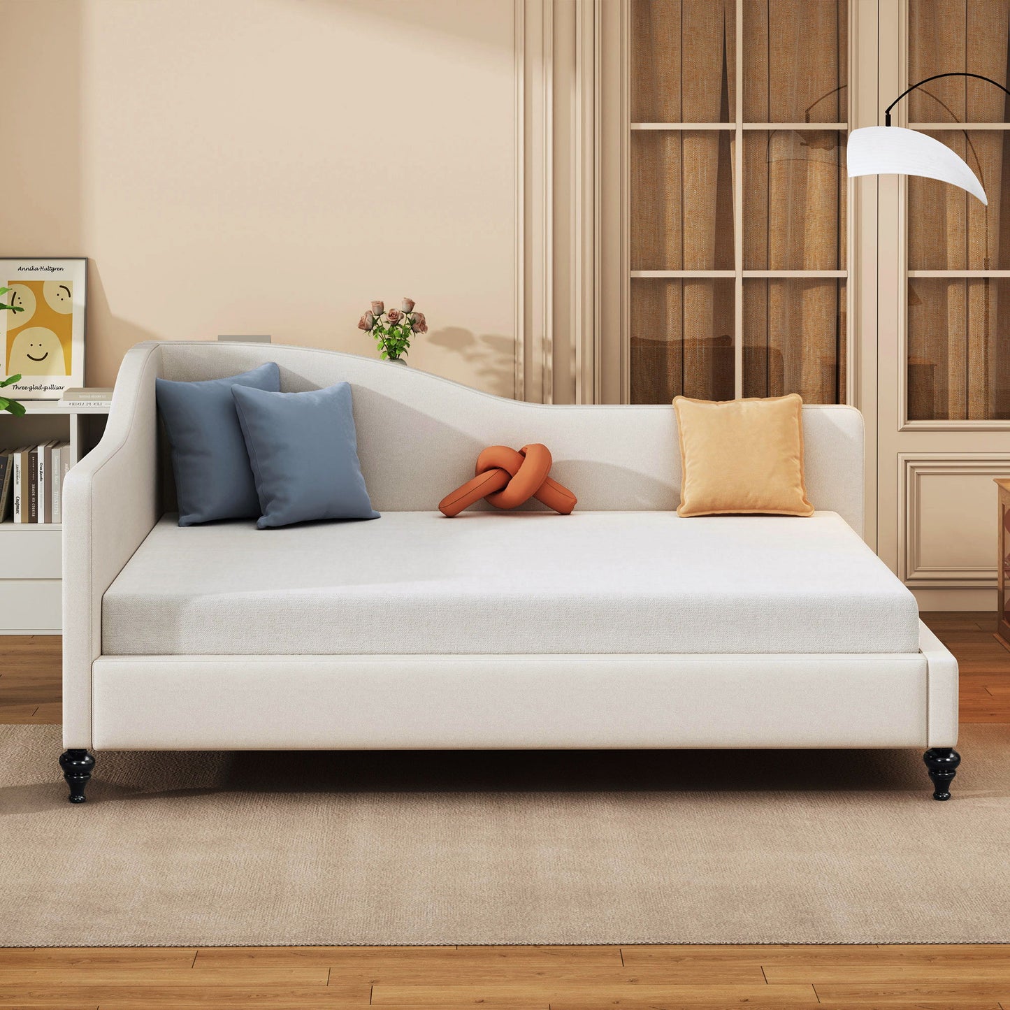Modern L Shaped Daybed With Legs - The Sleep Loft - Online Mattress Showroom NYC