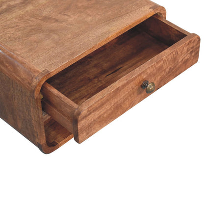 Curve Upper Slot Floating Nightstand - The Sleep Loft - Online Mattress Showroom NYC