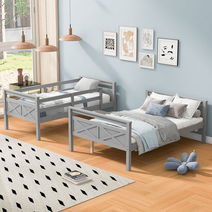 Bunk Bed With Ladder And Safety Guardrail - The Sleep Loft - Online Mattress Showroom NYC