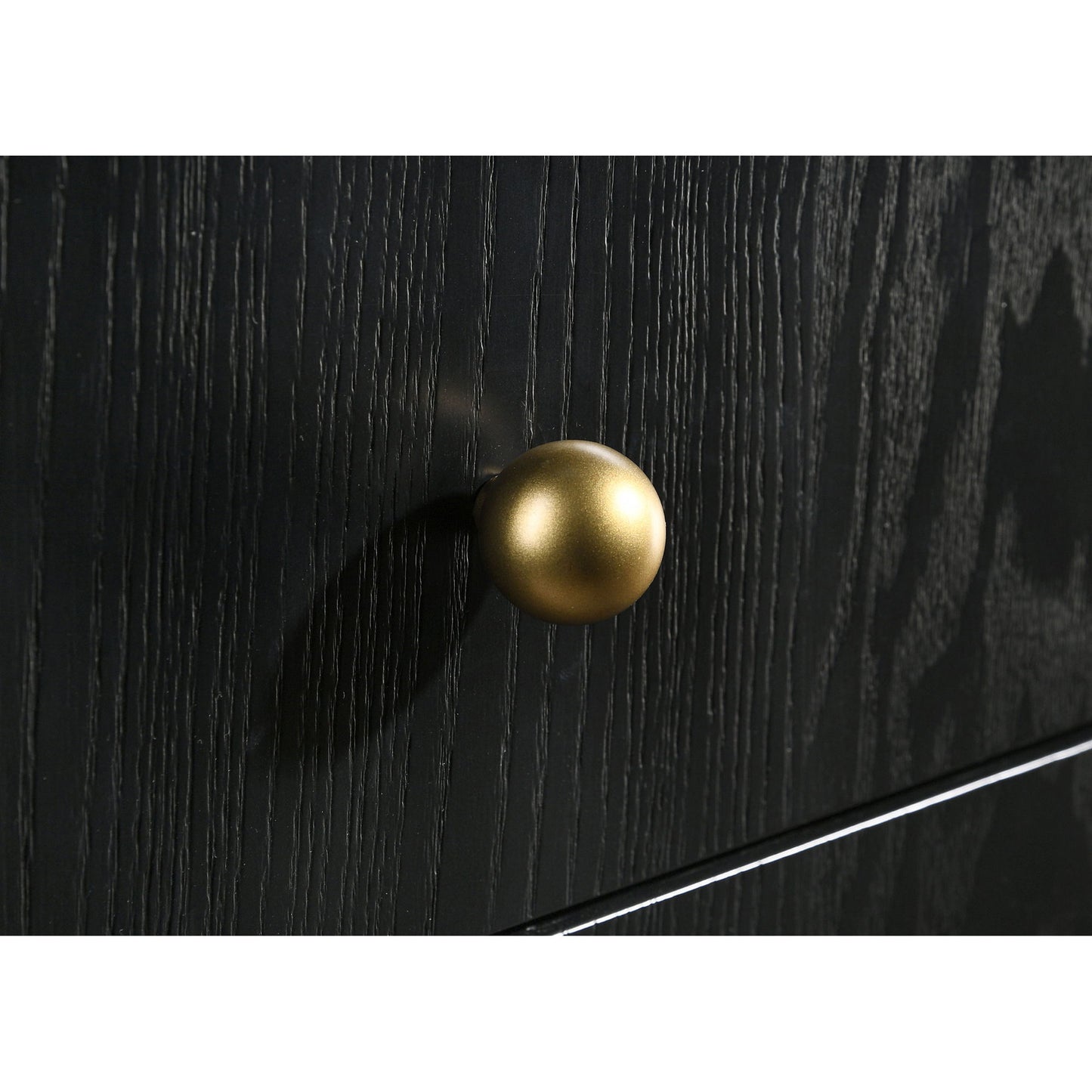 Anser - 3 Drawer Nightstand - Black - The Sleep Loft - Online Mattress Showroom NYC
