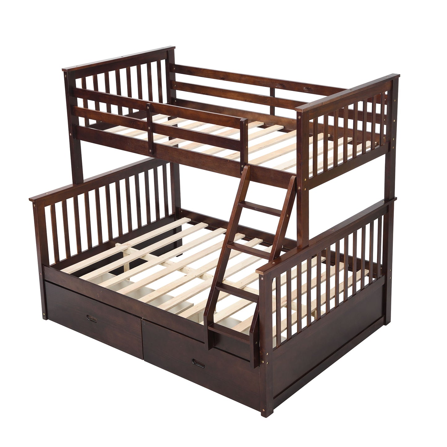 Bunk Bed With Ladder, And Safety Guard Rails - The Sleep Loft - Online Mattress Showroom NYC