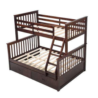 Bunk Bed With Ladder, And Safety Guard Rails - The Sleep Loft - Online Mattress Showroom NYC