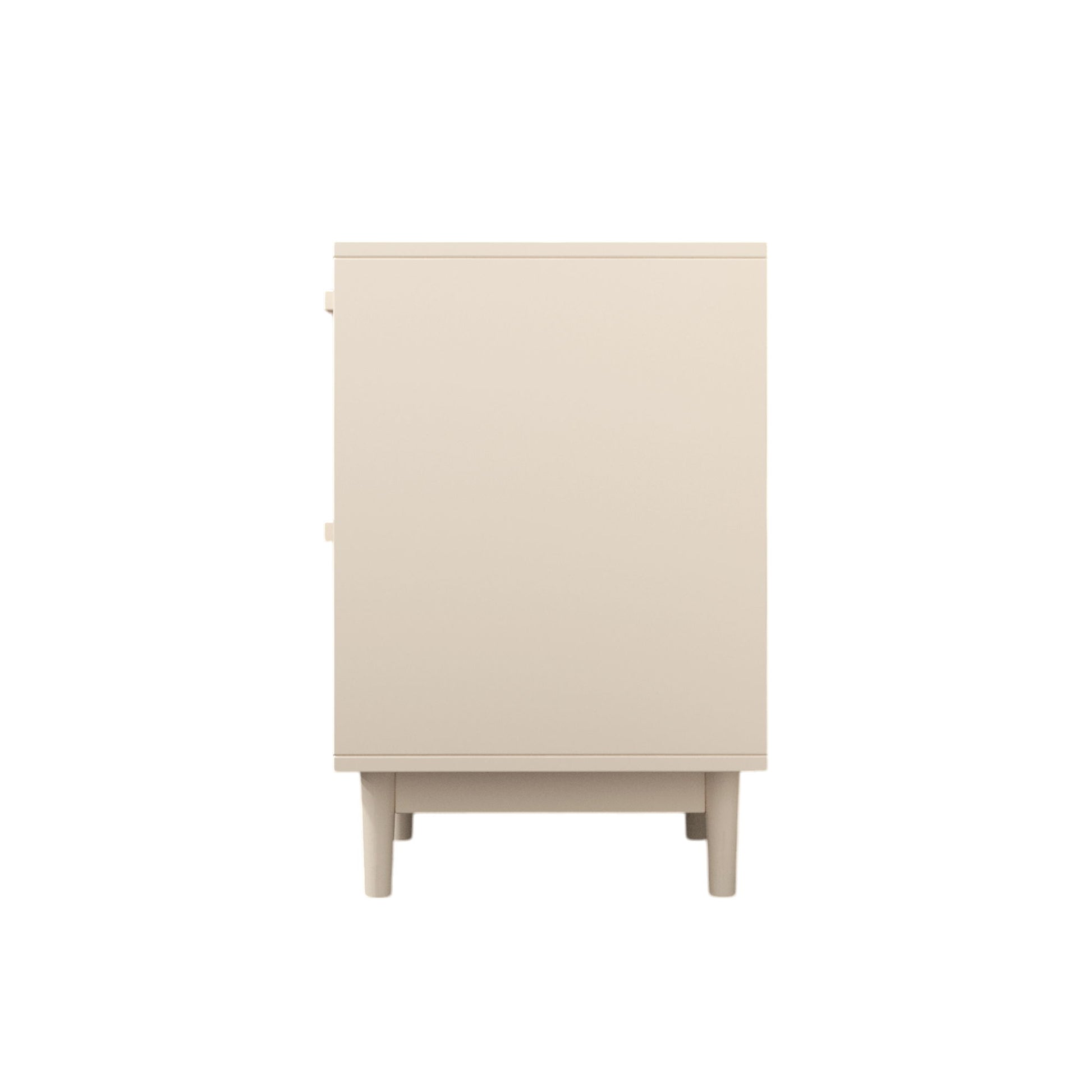 Nightstand With 2 Drawers, Storage Side Table For Bedroom - Antique Natural / Rattan - The Sleep Loft - Online Mattress Showroom NYC